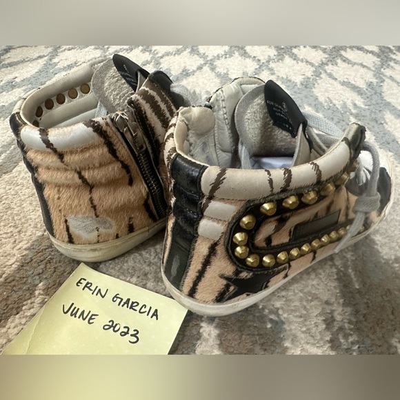 🦄 Intermix Private Edition Studded Tiger Stripe Slides - Picture 8 of 15